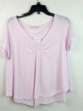 Free People blossom light V neck swing T shirt